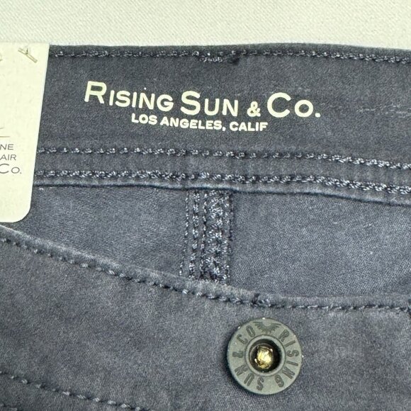 Rising Sun Men’s Slim Fit Stretch Jeans Navy Blue Denim Repreve Size 30x34 - Picture 14 of 16